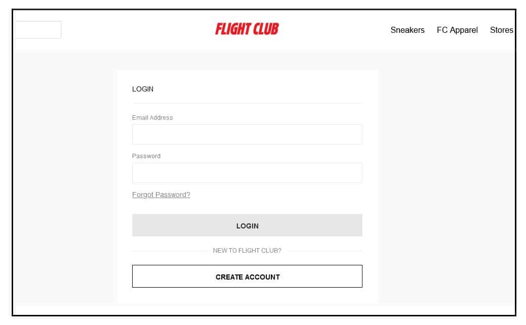 Sign in to your flight account